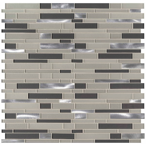 Msi Urbanka Interlocking 12 In. X 12 In. X 6Mm Glass Metal Mesh-Mounted Mosaic Tile, 15PK ZOR-MD-0209 - main